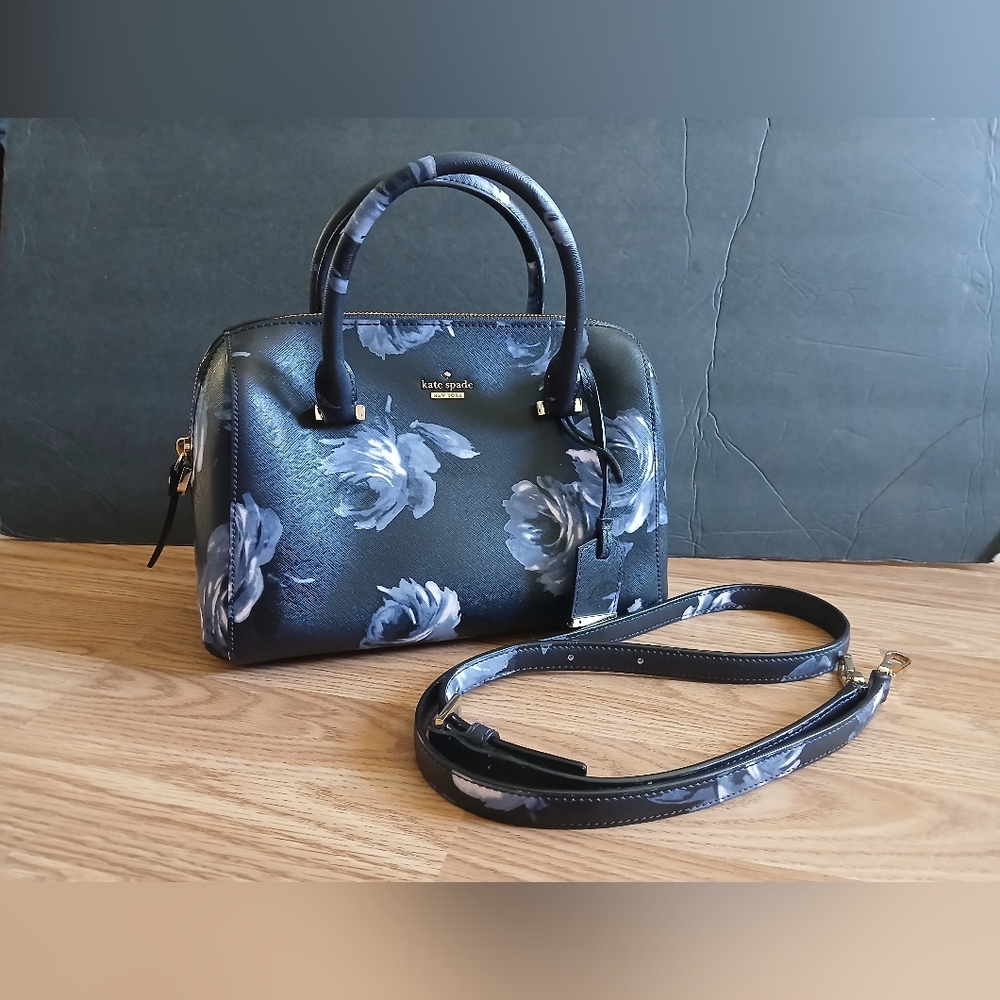 Kate Spade New York Blue Rose Floral Women's Purse